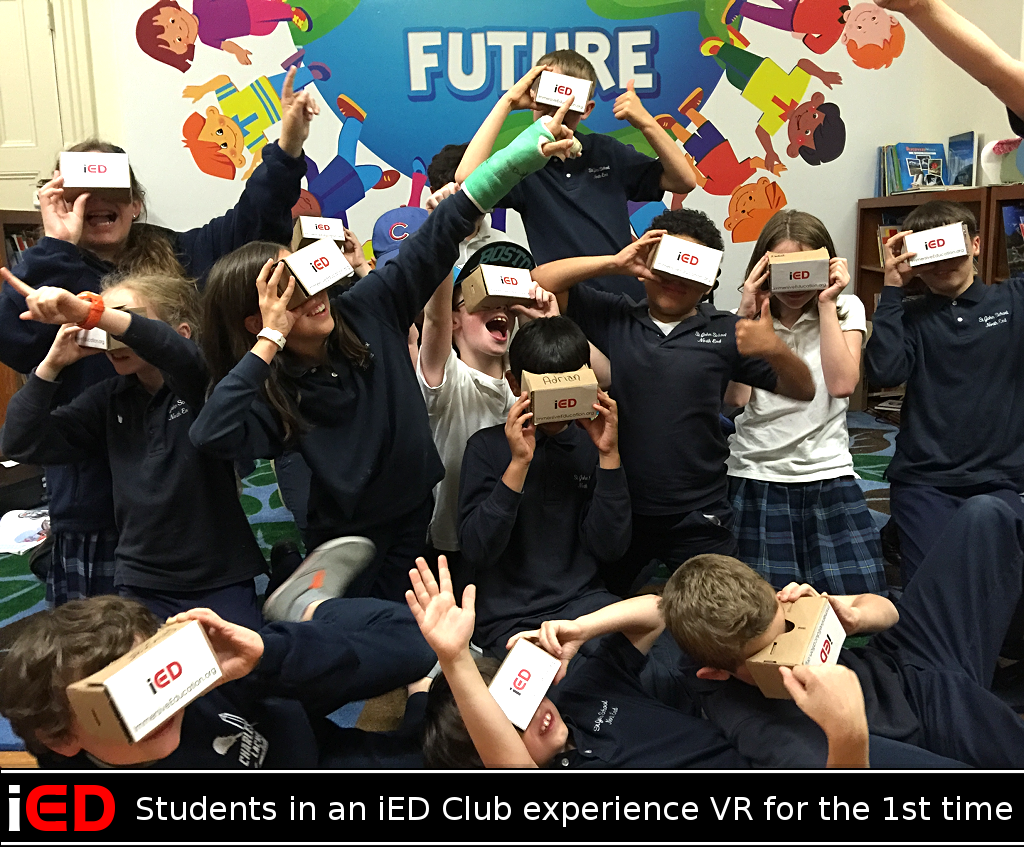 Students in Immersive Education Club Experience VR for the first time