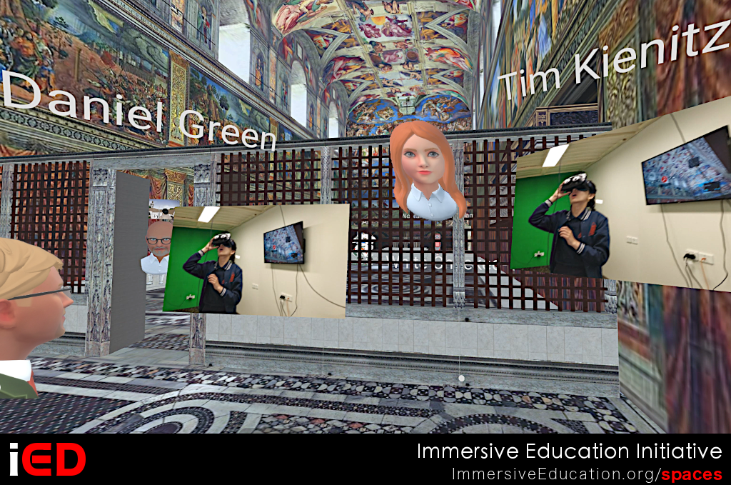 Students in Sistine Chapel iED Spaces